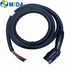 MIDA IP55 Type1 80A SAE J1772 Разъем для зарядки зарядного устройства для электромобилей