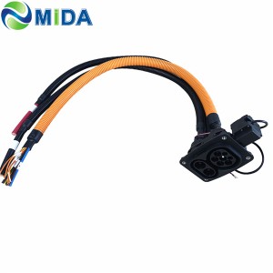 MIDA 150A 200A CCS Type 2 Socket Combo 2 Inlets IEC 62196-3 DC Fast Charging Socket Inlet