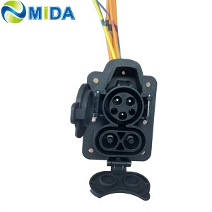 DC 200A AC 63A CCS J1772 Inlets CCS Type 1 Socket DC Fast Charging Socket for Electric truck inlets
