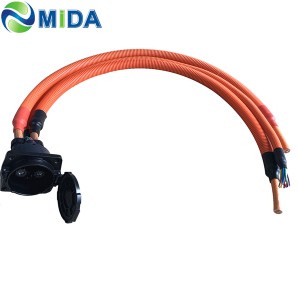125A 150A 200A CHAdeMO Socket DC Fast EV Charger Ulufale ma le 1m cable