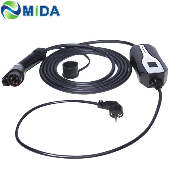 Factory Supply J1772 Charger - Level 2 EV Charger 8A 10A 13A 16A Type 1 EV Charging Box EU Schuko Plug Electric Vehicle Charging Stations – Mida
