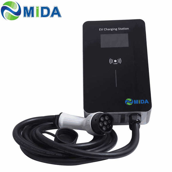 Top Quality Car Fast Charging Station - 32Amp 7KW EV Charger Point Wallbox EV Charging Station with 5Meter IEC 62196 Type 2 EV Connector – Mida