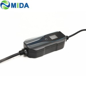 Adjustable EV Charger 6A 8A 10A 15A Type 2 Gun Portable Charger Electric Car Charging