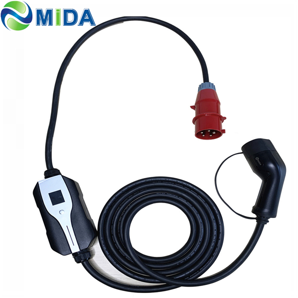 Charging Cable 11kW, 16A, Type 2 to Type 2, 3 phases, 8m lenght - IP55