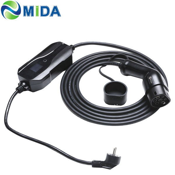 China Manufacturer for Portable Electric Vehicle Charger - MIDA EV Power 8A 10A 16A Type 2 EV Charger Box EU Schuko Plug Electric Vehicle Car Charger  – Mida