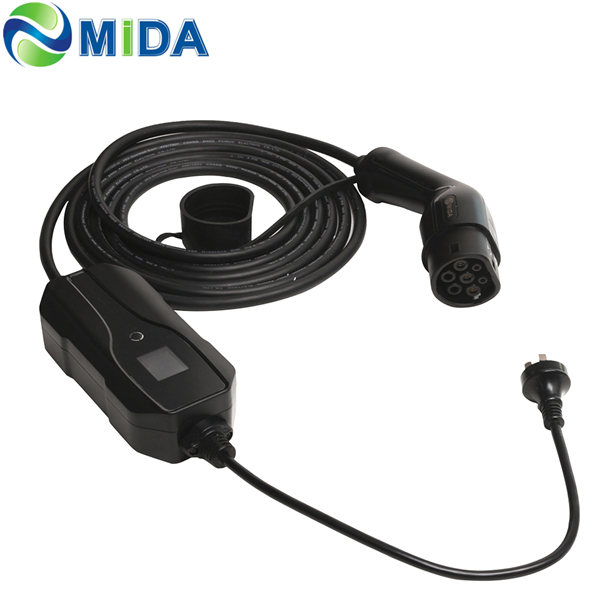 New Delivery for Portable Ev Car Battery Charger - China Manufacture EV Charger Type 2 8A 10A 15A Portable EVSE Electric Car Charger AU NZ Plug – Mida