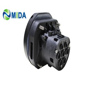 MIDA 16A 32A 3 Phase Type 2 Socket with internal shutter (obturator)