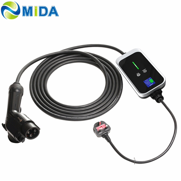 Mode 2 Portable EV Charger Type 1 to UK 3 Pins 8A 10A 13A Electric Vehicle Car EV Charging Cable Featured Image