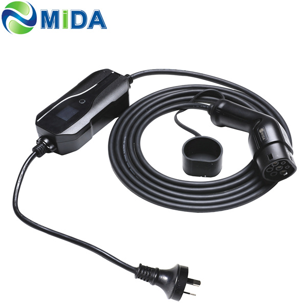 Best-Selling Portable Ev Car Charger - Mode 2 EV Charger 6A 8A 10A Type 2 Plug Nissan Leaf Electric Car Charging New Zealand Australia – Mida