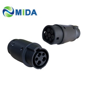 MIDA EVSE Typ 1 bis Typ 2 EV-Adapter für Elektrofahrzeug-Auto-EV-Ladegerät