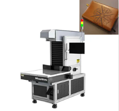 CO2 Galvo Laser Machine for leather engraving & perforating