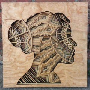 Creative wood laser cutting