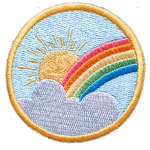 Broderie Patch Rainbow