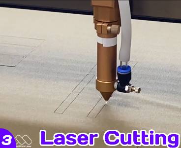 Laser opzedeelen Cordura Stoff