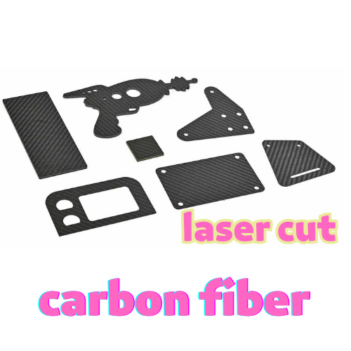 fibra de carbono cortada con láser