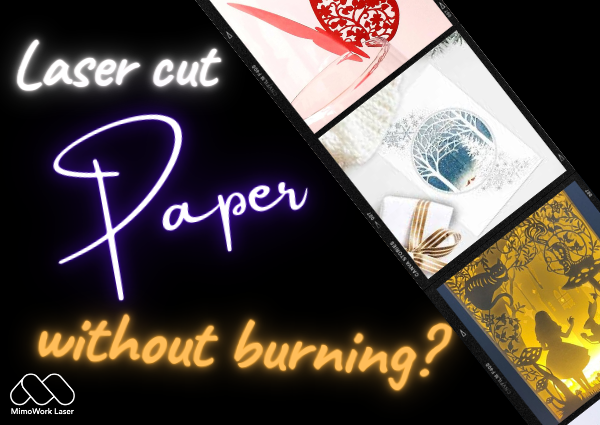 Laserskuret papper utan att bränna miniatyrbild