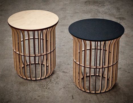 laser-cut-wood-stool
