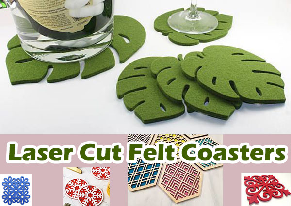 laser cutting felt coasters