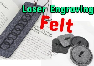 laser leturgröftur filt