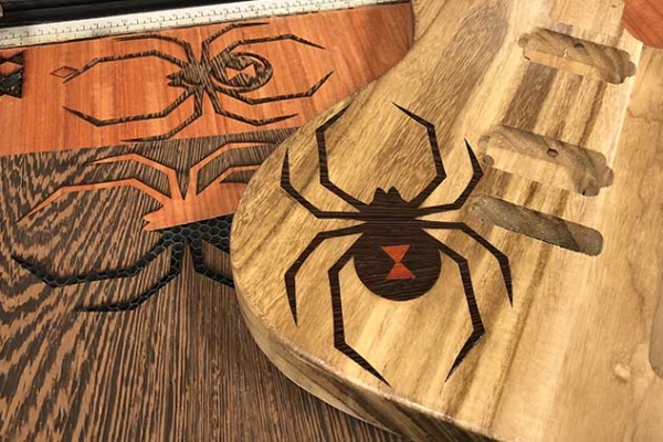 Wood Inlay Patterns Spider
