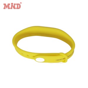 Fabrika prezo personecigita akvorezista nfc RFID alĝustigebla silikona braceleto