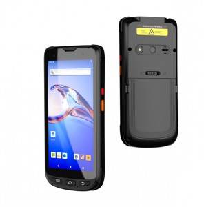 PCB imħatteb android mobbli smartphone twieqi android 9.0 li jinżamm fl-idejn uhf RFID barcode scanner pda 4g