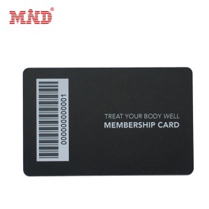 Cartão de membro de plástico com código QR/código de barras OEM