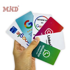 Anmeld os på Google NFC Card NTAG 213 NTAG 215 NTAG 216 Business Kundeanmeldelser RFID Google Review Card