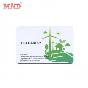 100% uyğun rəngli materiallar RFID çip Eko-dostu bio-kağız smart giriş kartı