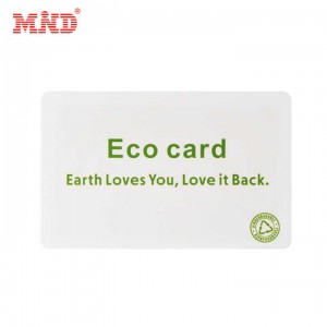 Chip rfid de materiais impermeáveis ​​anti-rasgo OEM papel ecológico ecológico como cartão inteligente de pvc