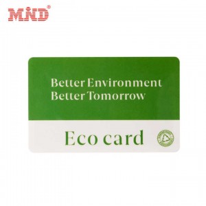 100% усклађени материјали у боји рфид чип Еколошки био папир паметна приступна картица