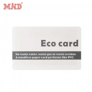 OEM anti-rive vandtætte materialer rfid chip Miljøvenligt biopapir som pvc smart card