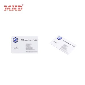 مکمل رنگ پرنٹنگ پیویسی فراسٹڈ شفاف صاف کارڈ