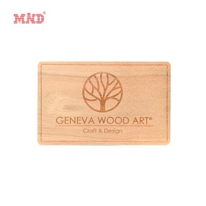 cartão rfid de madeira