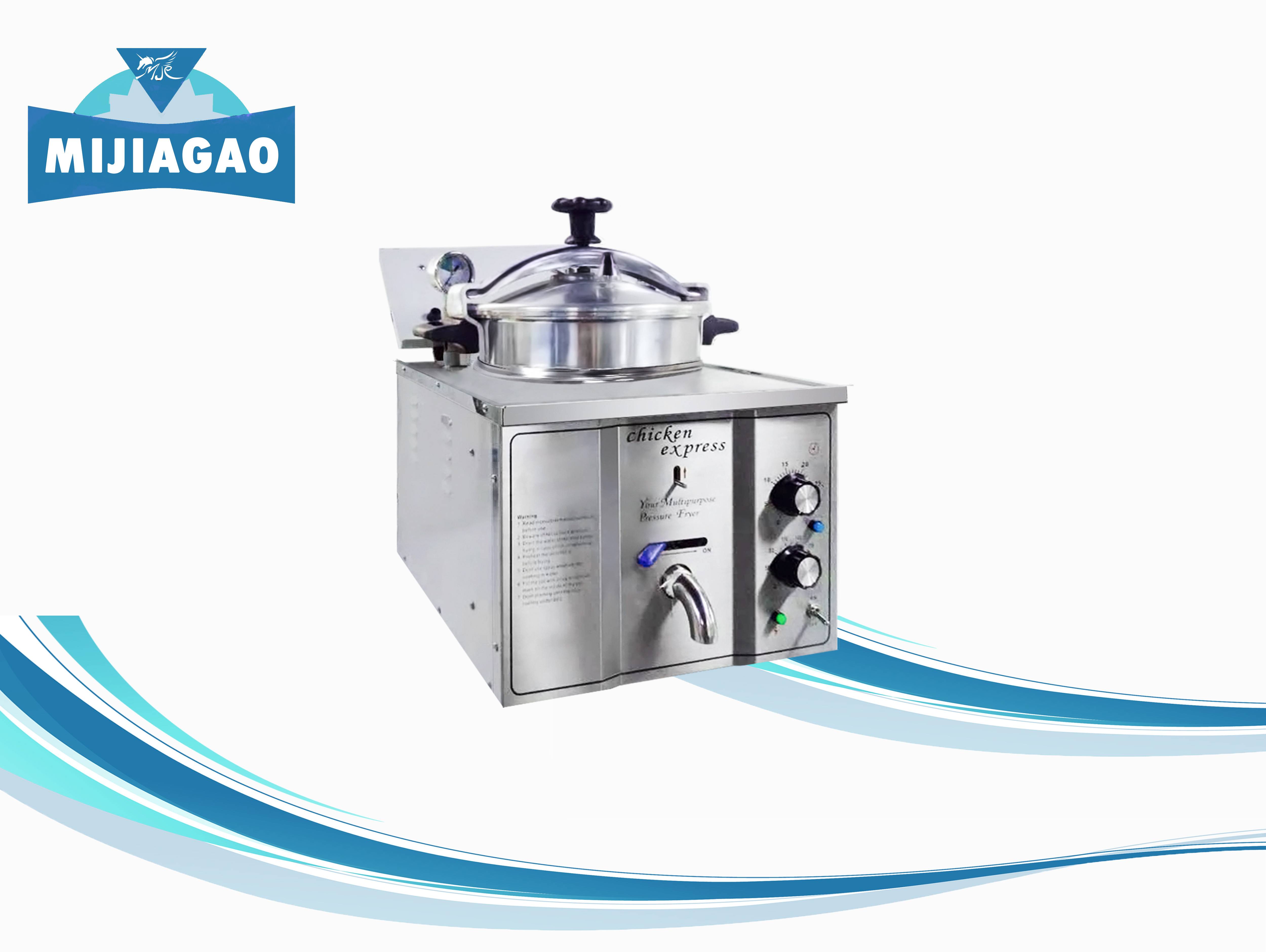 Wholesale Lpg Gas Open Fryer - Electric Table Top Chicken Pressure Fryer Chicken Express Pressure Fryer  – Mijiagao