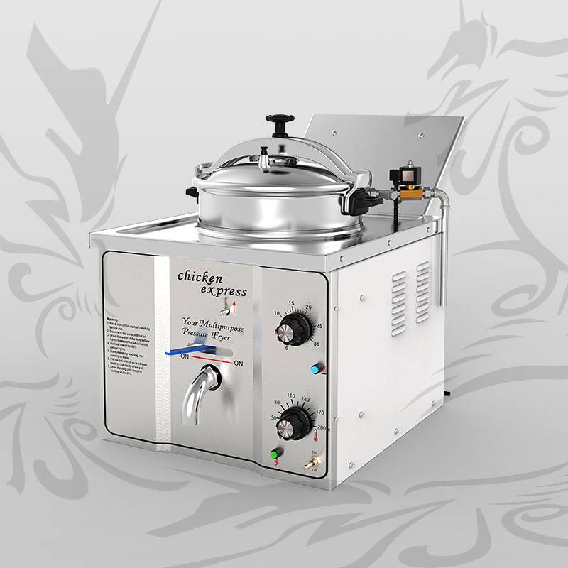OEM Supply Continuous Pork Rinds Frying Machine - Commercial Electric Countertop Pressure Fryer MDXZ-16  – Mijiagao