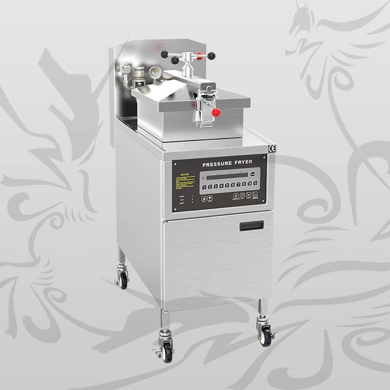 Factory source Outdoor Catering Equipment - 24L Gas/Electric Pressure Fried Chicken Fryer Commercial Pressure Fryer  Chicken Oil Frying Machine with Wheels  – Mijiagao