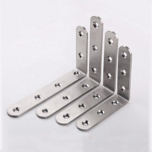 China OEM Metal Stamping Steel Parts L Shaped Corner Brackets
