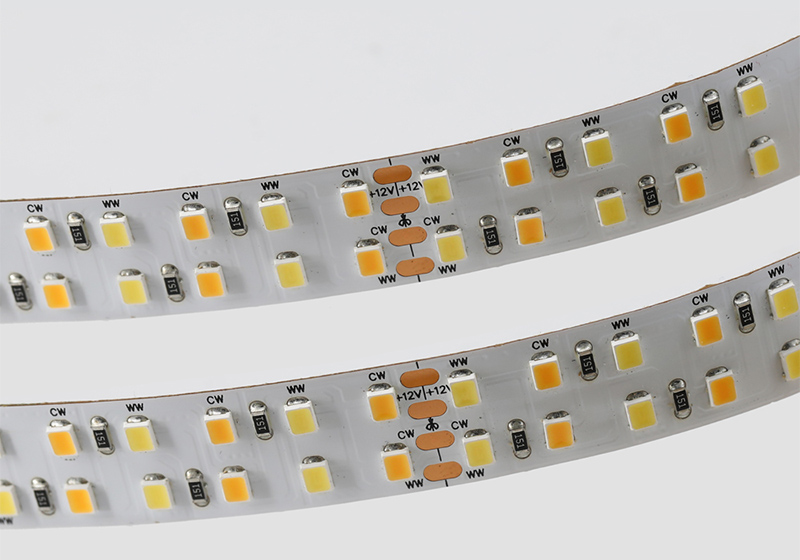 Faixa de LED com temperatura de cor ajustável
