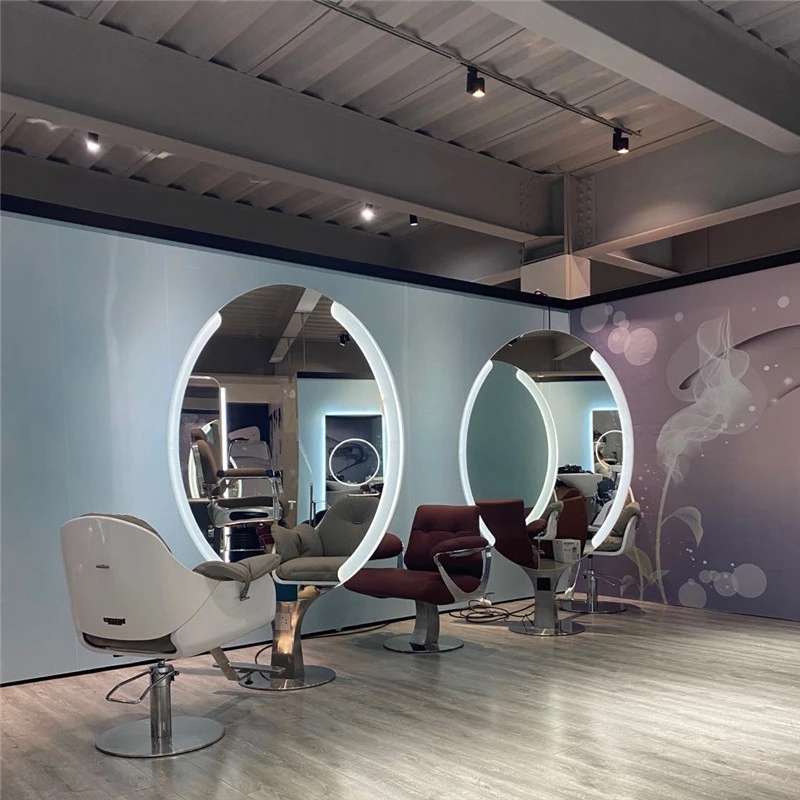 Hair salon furniture station mirror salon mirror station barber double sides mirror station Featured Image