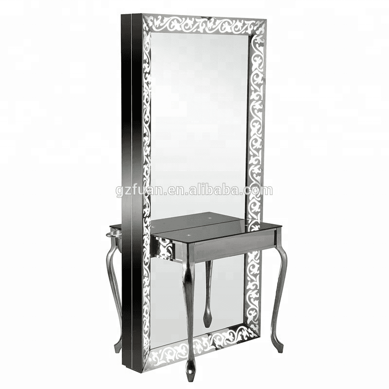 Beauty Double-Sided salon furniture mirror station styling