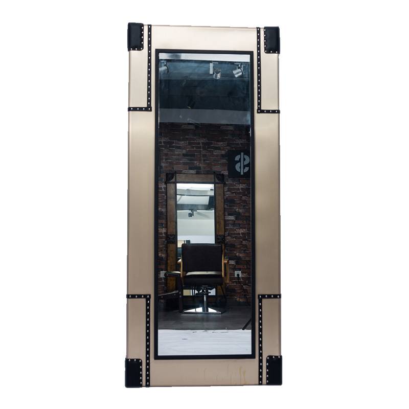 Fashion design wall mounted single side beauty salon furniture styling station salon mirror for any decoration