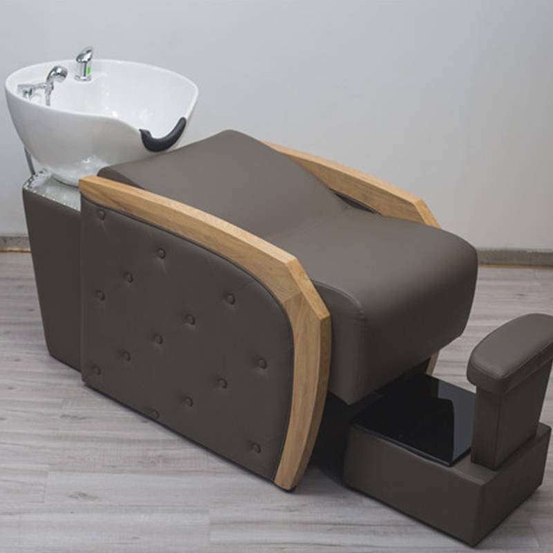 Cheap luxury modern hairdressing station bowl backwash units spa lay down washing salon shampoo bed shampoo chair for sale