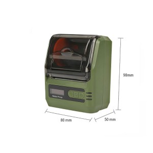 Mini termotlačiareň účteniek Vrecková pokladničná tlačiareň-MINJCODE