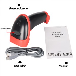 CCD Barcode Scanner Genggam kanggo Supermarket-MINJCODE