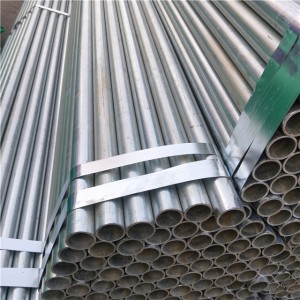 Q235B Hot Dipped Galvanized Round Steel Pipe ລາຄາ