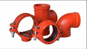 fire fighting pipe red powder Epoxy Coating painted pipe na may UL/FM certification groove pipe para sa proteksyon sa sunog