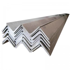 Ss400 Angle Steel twò grav Gi Angle Iron cho woule tèt fòm Angle Steel Bar pwa