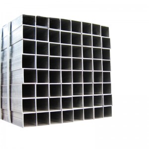 د ګالونیز مربع فلزي ساختماني باڑ پایپ فولاد ټیوب