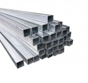 Rectangular Hollow Section Square Tube Hot Dipped Galvanized Rectangular Pipe 50*50 Galvanized Rectangular Steel Pipe